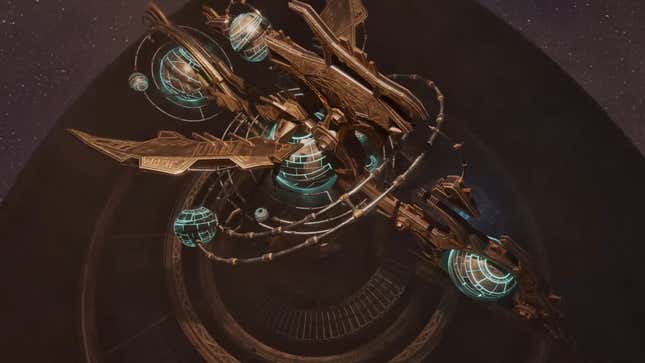 A mysterious artifact glows.