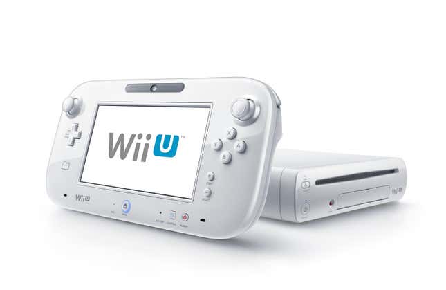 A white Wii U system.