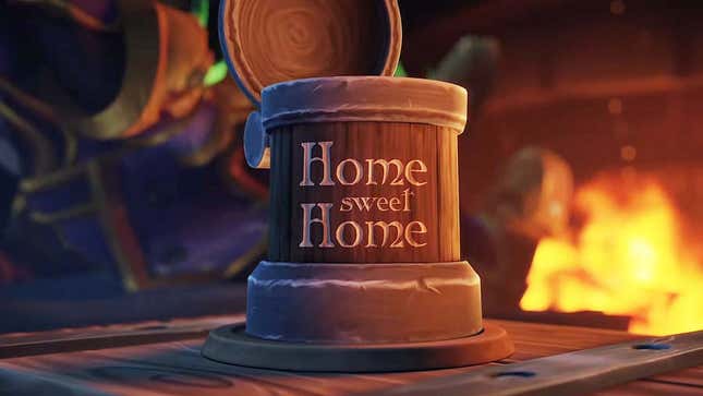 A screenshot shows a mug from WoW with Home Sweet Home on it.