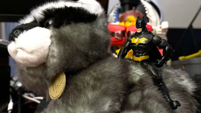 Ride, tiny Batman, ride.