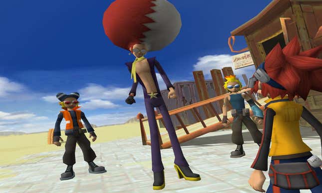 Miror B is seen facing off against Michael with his goons by his side.