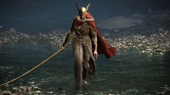 Melania approaches with her sword drawn. 