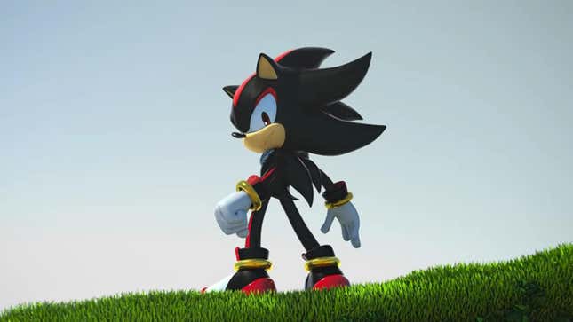 A screenshot shows Sonic's nemesis, Shadow.